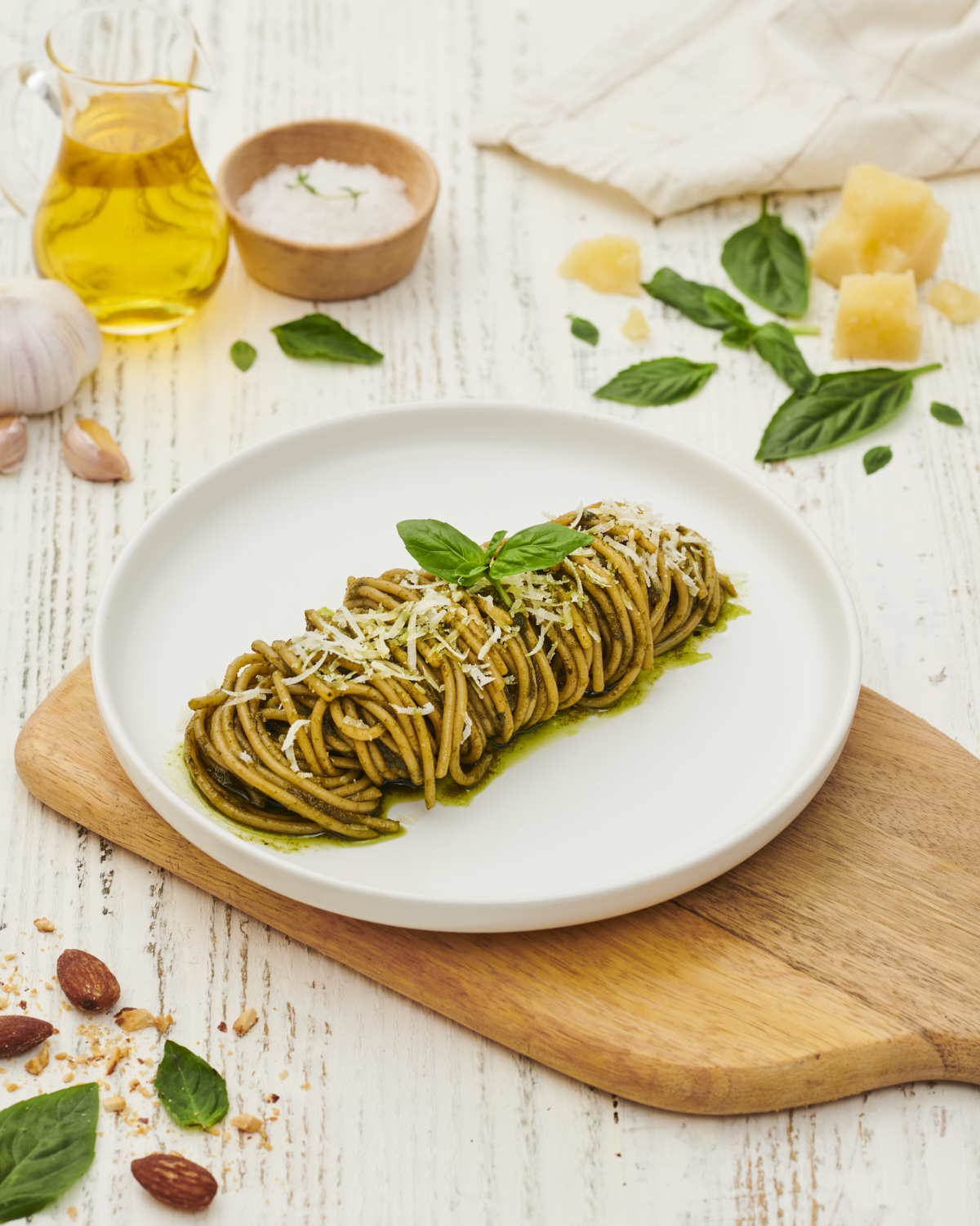 สปาเก็ตตี้เพสโต้ / Spaghetti Pesto sauce